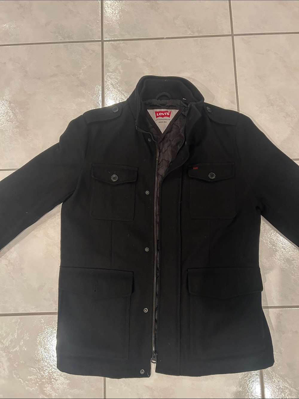 Vintage Levi's Black Military Field Coat